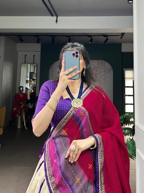Artriddhs Dola silk D NO DEGITAL 15 Purple Party wear lehenga choli in Gujarat